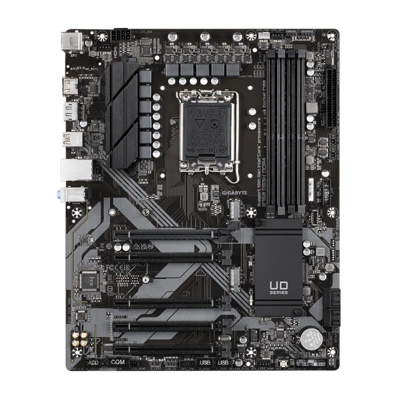 Gigabyte X670 Aorus Elite AX AM5 Motherboard, DDR5 4x DIMM up to 128GB, PCIe 5.0, Wi-Fi 6E, Dual Channel, High-Performance Gaming & Productivity