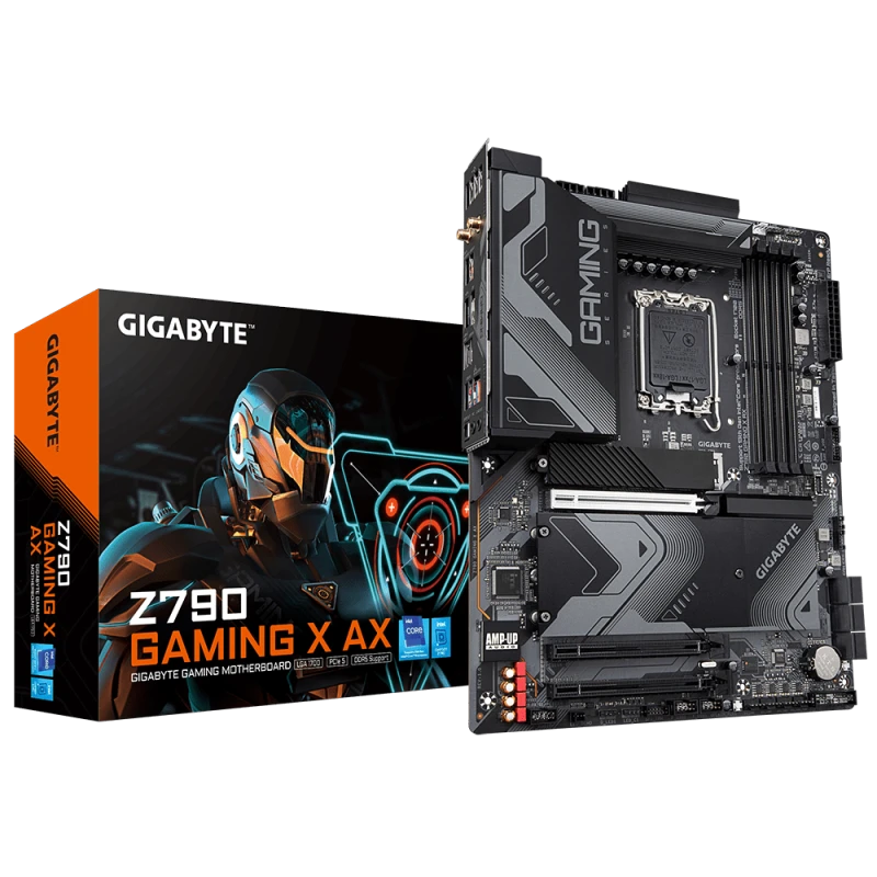 Gigabyte Z790 Gaming X AX ATX Motherboard, LGA1700, DDR5, PCIe 5.0, Wi-Fi 6E, 4x M.2 Slots, 2.5Gb Ethernet | Z790 Gaming X AX