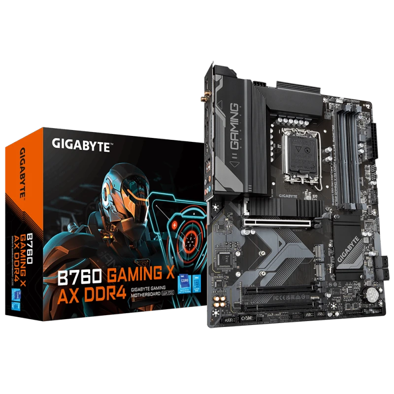 Gigabyte B760 Gaming X ATX Motherboard, Intel LGA1700, DDR5 4x DIMM up to 128GB, PCIe 4.0, 4x M.2 Slots, Intel B760 Chipset, Gaming