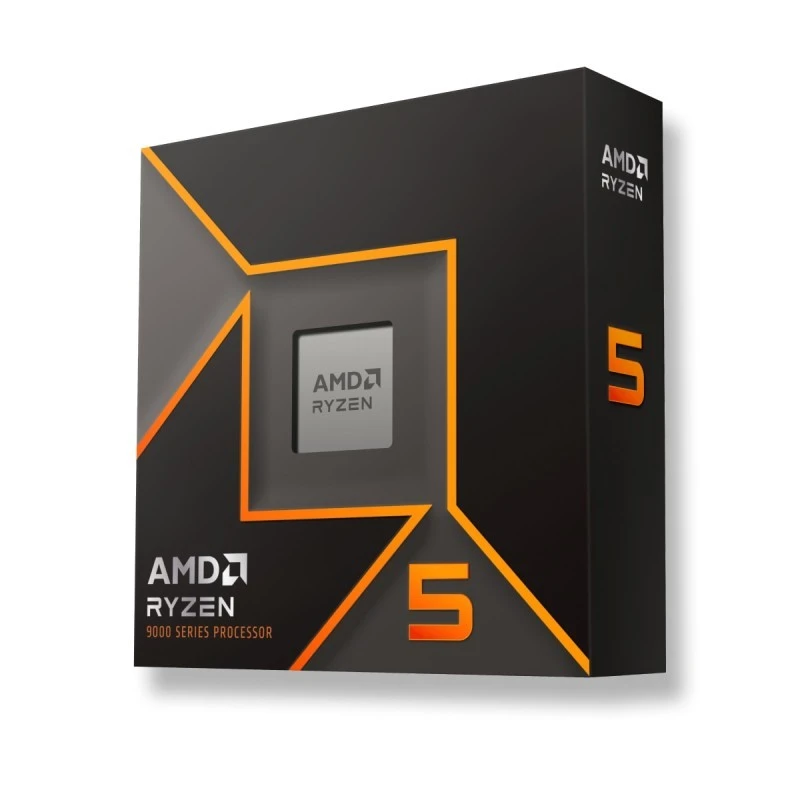 AMD Ryzen 5 9600X AM5 Desktop Processor, 6 Cores, 12 Threads, 3.9 GHz Base, Up to 5.4 GHz Boost, 38 MB Cache, PCIe 5.0, DDR5 | 100-100001405WOF