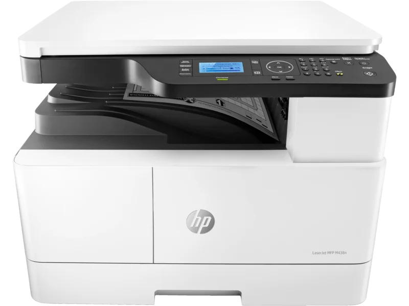 HP LaserJet MFP M438n A3 Monochrome Multifunction Printer, Print Copy Scan, 24 ppm, 1200x1200 dpi, Reliable High-Speed , 8AF43A