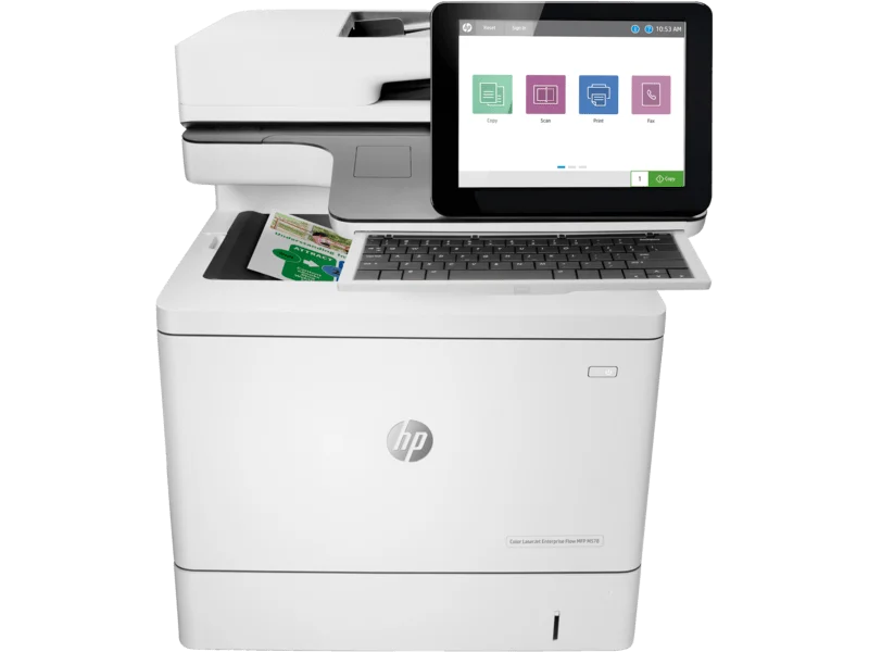 HP Color LaserJet Enterprise Flow MFP M578c, Print Copy Scan Fax, Up to 38 ppm, High-Speed A4 Multifunction Printer,  7ZU87A