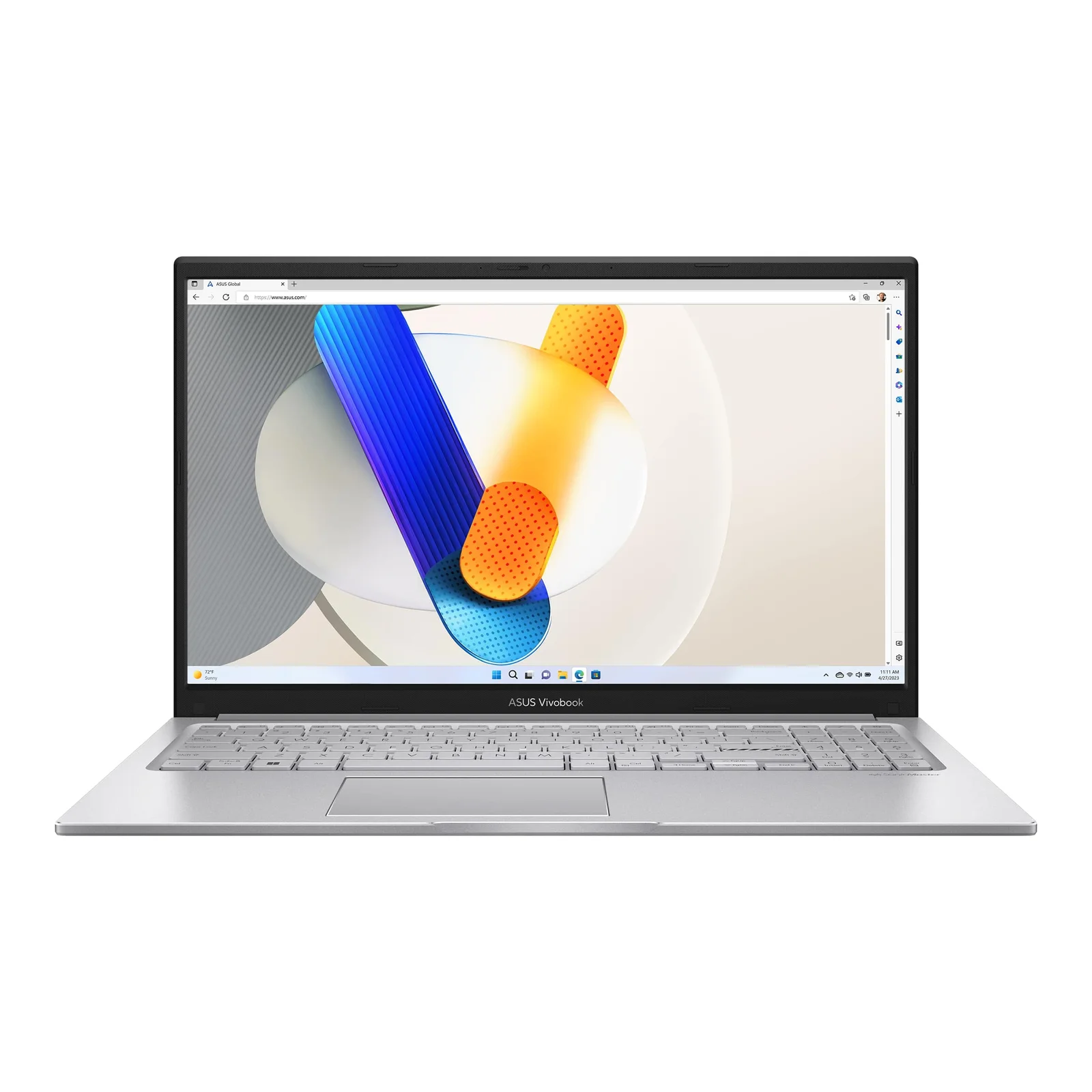ASUS Vivobook 15 X1504VA Laptop, Intel Core i5-120U, 8GB RAM, 512GB SSD, 15.6″ FHD Display, Windows 11, Eng-Arab Keyboard, Silver| X1504VA-NJ582W