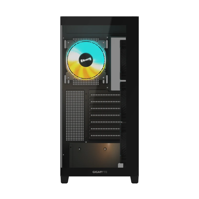 GIGABYTE C500 Panoramic Tempered Glass Front and Side Panels Mid-Tower Computer Case | GB-C500P ST