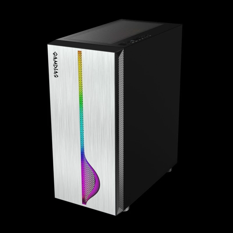 Gamdias MARS M1 ,Anodized Aluminum Panel Sync with 5V ARGB Motherboard LED strip with Rainbow color streaming lighting effectsindow | GD-MARS-M1