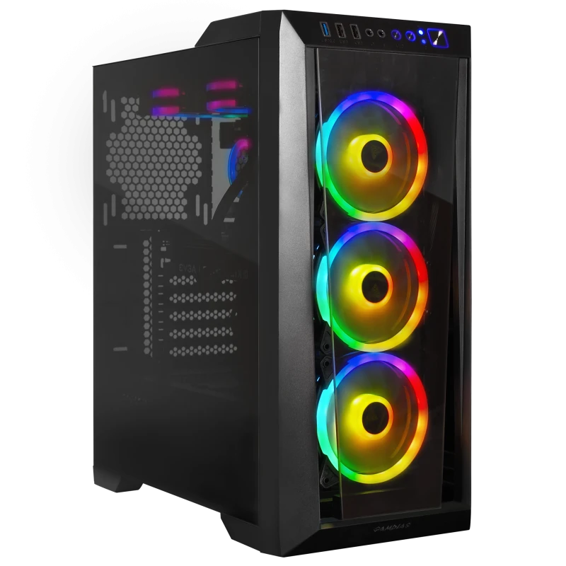 Gamdias TALOS M1 LITE ,Tempered Glass Window 3 Built-in 120mm Trio Rings ARGB Fans Magnetic Dust Filter