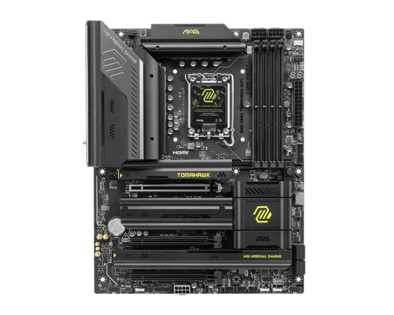 MSI MAG Z890 TOMAHAWK WIFI ATX Motherboard, LGA 1851, DDR5 9200 MT/s, PCIe 5.0, Wi-Fi 7, 5G+2.5G LAN, Thunderbolt 4 Ready | 911-7E32-003