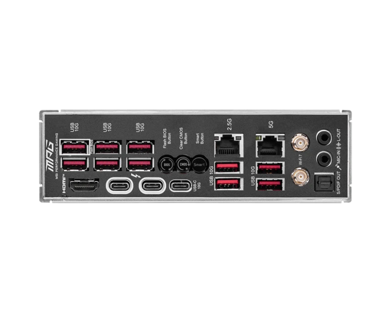 MSI MPG Z890 CARBON WIFI ATX Motherboard, LGA 1851, DDR5 9200 MT/s, PCIe 5.0, Wi-Fi 7, Thunderbolt 4, 5G+2.5G LAN | 911-7E17-001