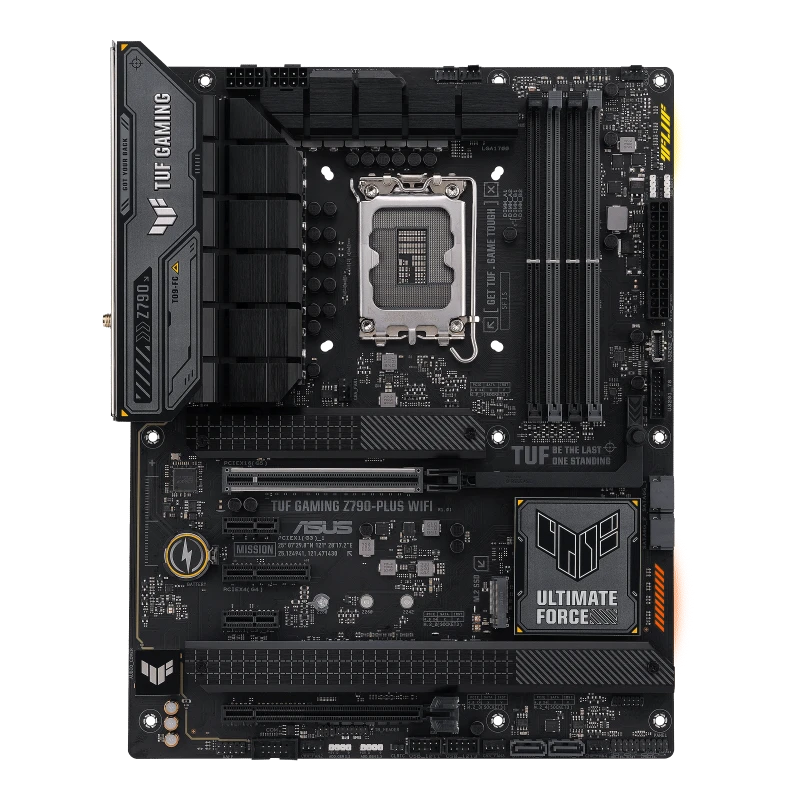 ASUS TUF GAMING Z790-PLUS WiFi ATX Motherboard, Intel LGA1700, DDR5 128GB 7200 MT/s, 4x M.2 Gen4, PCIe 5.0, USB 3.2 Gen2x2, 90MB1D80-M1EAY0