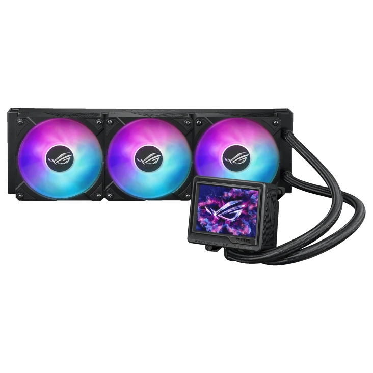 ASUS ROG Ryujin III 360 ARGB Extreme Liquid CPU Cooler, 3.5" Full Color LCD, 360mm Radiator, ARGB Fans, High-Performance Cooling | 90RC0131-M0EAY0