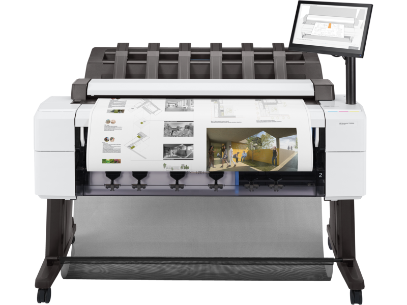 HP DesignJet T2600dr 36-in MFP, PostScript, Dual-Roll, 180 A1/hr, Plotter Printer, Scanner, Touchscreen, High-Speed CAD & GIS Printing | 3EK15A