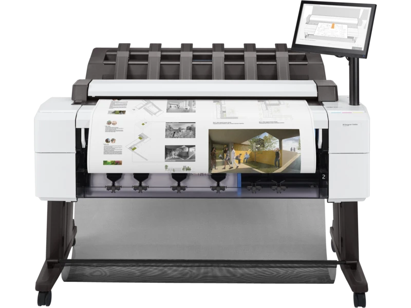 HP DesignJet T2600dr 36-in MFP, PostScript, Dual-Roll, 180 A1/hr, Plotter Printer, Scanner, Touchscreen, High-Speed CAD & GIS Printing | 3EK15A