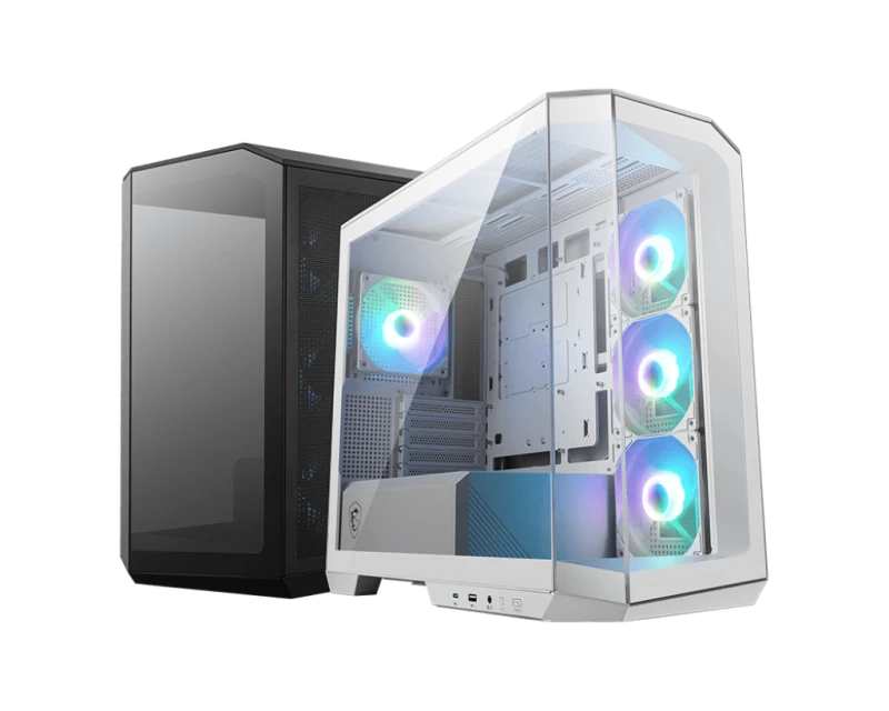 MAG PANO M100R PZ ATX Gaming Case  4 aRGB Fans & Up to 360mm AIO / WHITE | 306-7G24W21-809/306-7G24W28-HH9