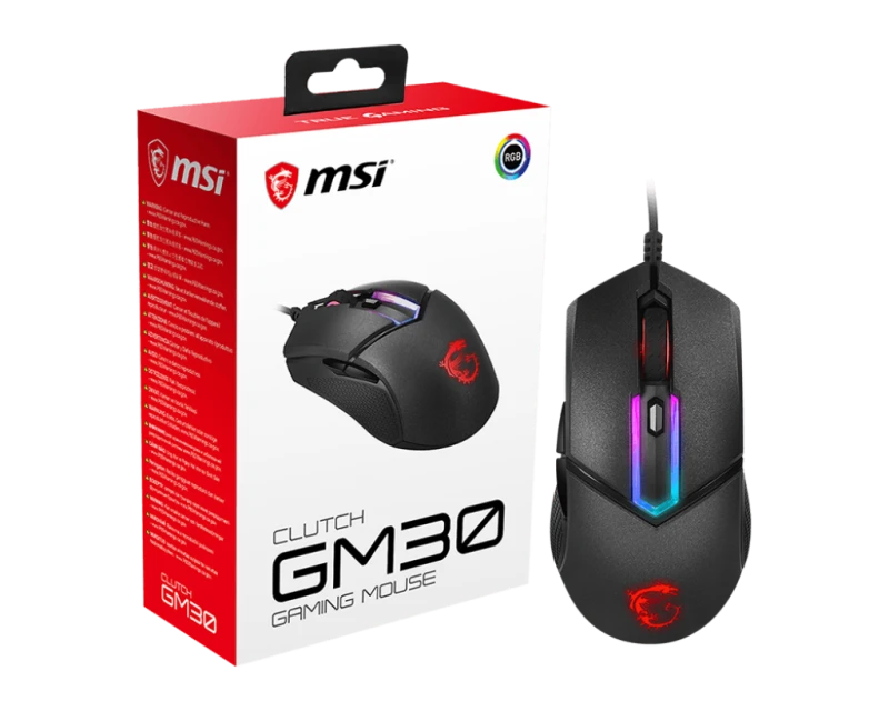 MSI CLUTCH GM30 RGB Gaming Mouse | S12-0401690-D22