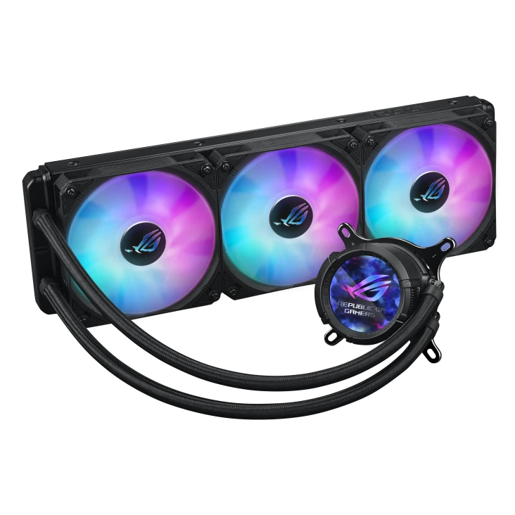ASUS ROG STRIX LC III 360 ARGB LCD AIO Liquid Cooler, 360mm Radiator, 3.5" Display, 7th Gen Asetek Pump, ARGB Fans, Intel/AMD | 90RC00W1-M0UAY0