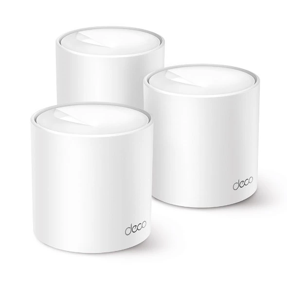 TP-Link Deco X10 AX1500 Wi-Fi 6 Mesh System, 3-Pack Whole Home Coverage, Up to 1,500 Mbps, Seamless High-Speed Wi-Fi for Large Homes