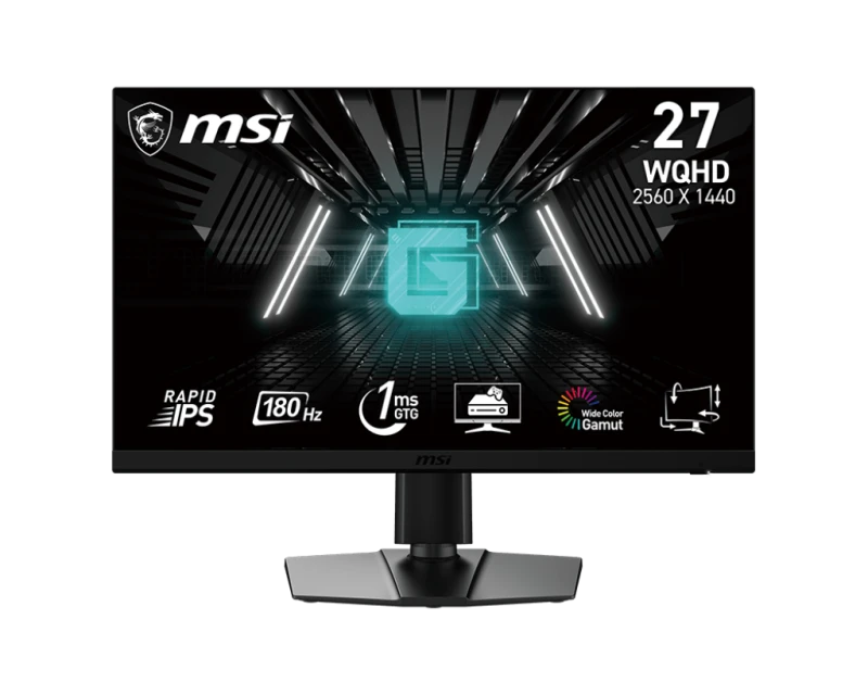 MSI G272QPF E2 27" Gaming Monitor, 2560x1440, 180hz Refresh rate, 1ms(GtG) response time Rapid IPS panel | 9S6-3CD39T-022