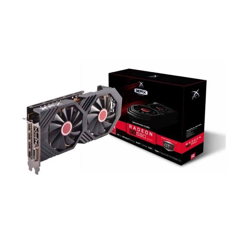 XFX Radeon RX 580 GTS XXX Edition, 8GB GDDR5, 256-bit, 1386 MHz OC, Dual Fan, PCIe 3.0, DirectX 12, Refurbished, 5-Month Warranty | RX-580P8DFD6