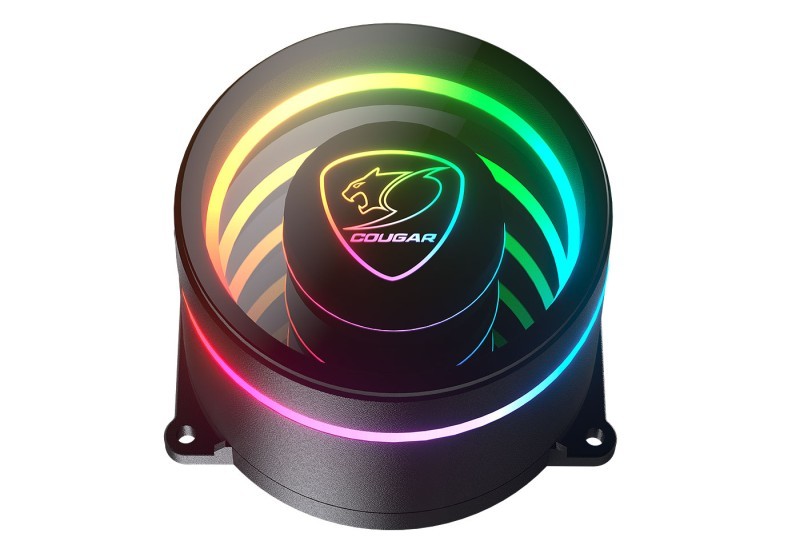 Gaming AIO Cooler Cougar Poseidon Elite ARGB 240mm – Black, Infinity‑Mirror ARGB, AM5 & LGA1851 Support