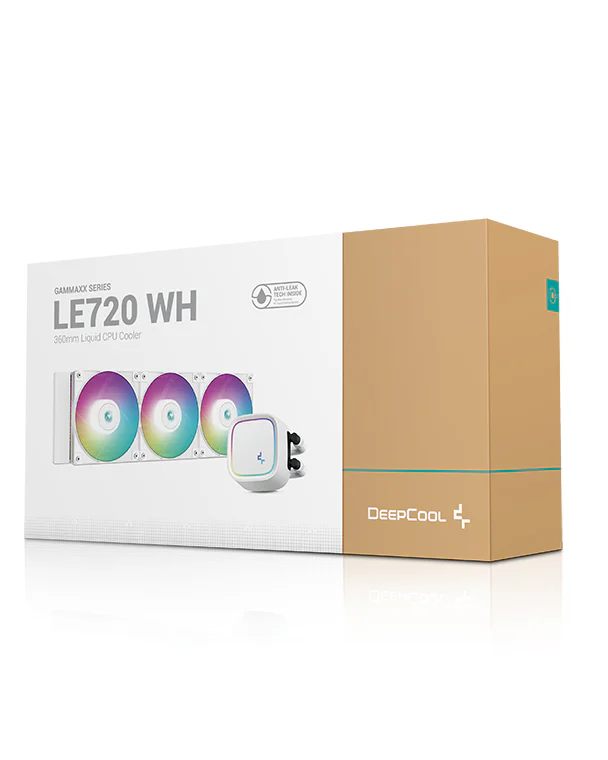 Deepcool LE720 ARGB Liquid CPU Cooler, 360mm Radiator, 3x High-Performance ARGB Fans, Black, Efficient Cooling, Quiet Operation | R-LE720-WHAMMN-G-1