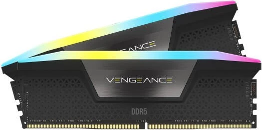 Corsair VENGEANCE RGB 64GB (2x32GB) DDR5-6000 CL38 Desktop Memory Kit, Black Heatspreader, Intel XMP 3.0 Ready | CMH64GX5M2B6000C38