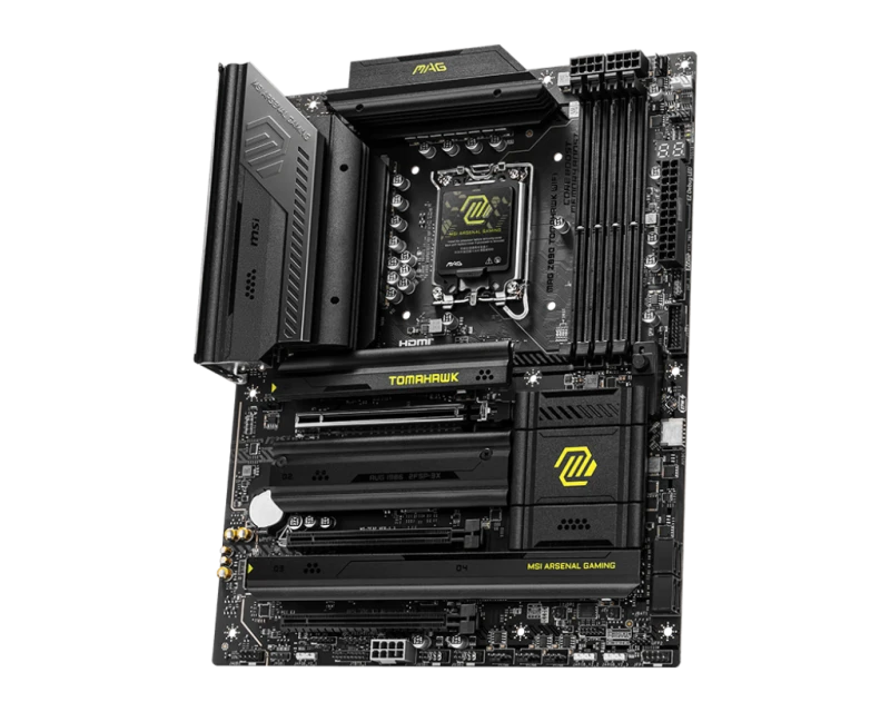 MSI MAG Z890 TOMAHAWK WiFi Motherboard, LGA 1851, Intel Z890, DDR5 256GB, PCIe 5.0 x16, 4x M.2, Wi‑Fi 7, 5G/2.5G LAN, Thunderbolt 4, ATX