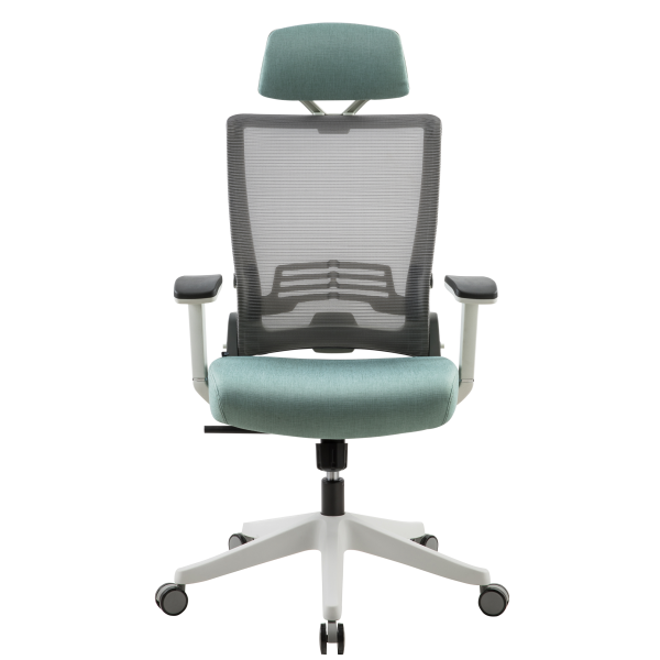 Navodesk Chair Kiko Green, Modern & Ergonomic Design, Removable Headrest, Adjustable Lumbar Support