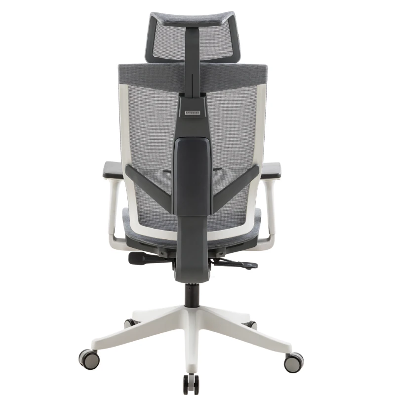 Navodesk AERO‑BG Ergonomic Mesh Office Chair – Adjustable Seat & Headrest, 4‑Position Recline Lock, BIFMA Certified – Beige Grey