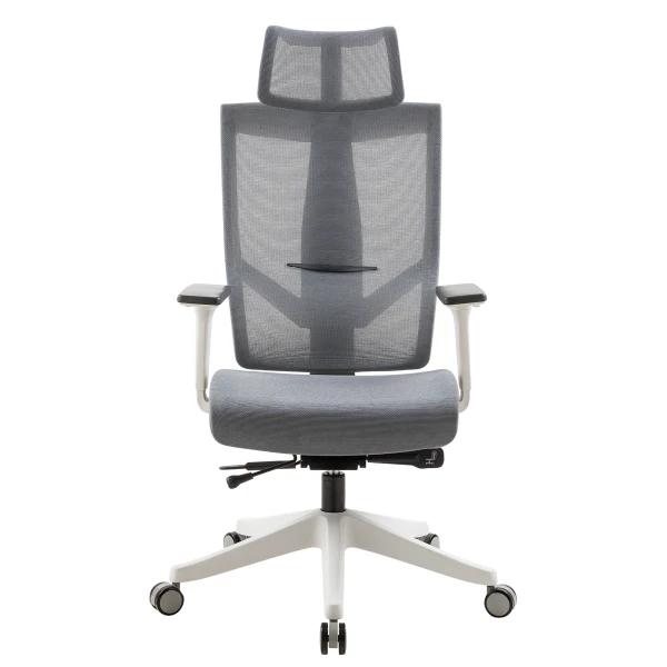 Navodesk AERO‑BG Ergonomic Mesh Office Chair – Adjustable Seat & Headrest, 4‑Position Recline Lock, BIFMA Certified – Beige Grey