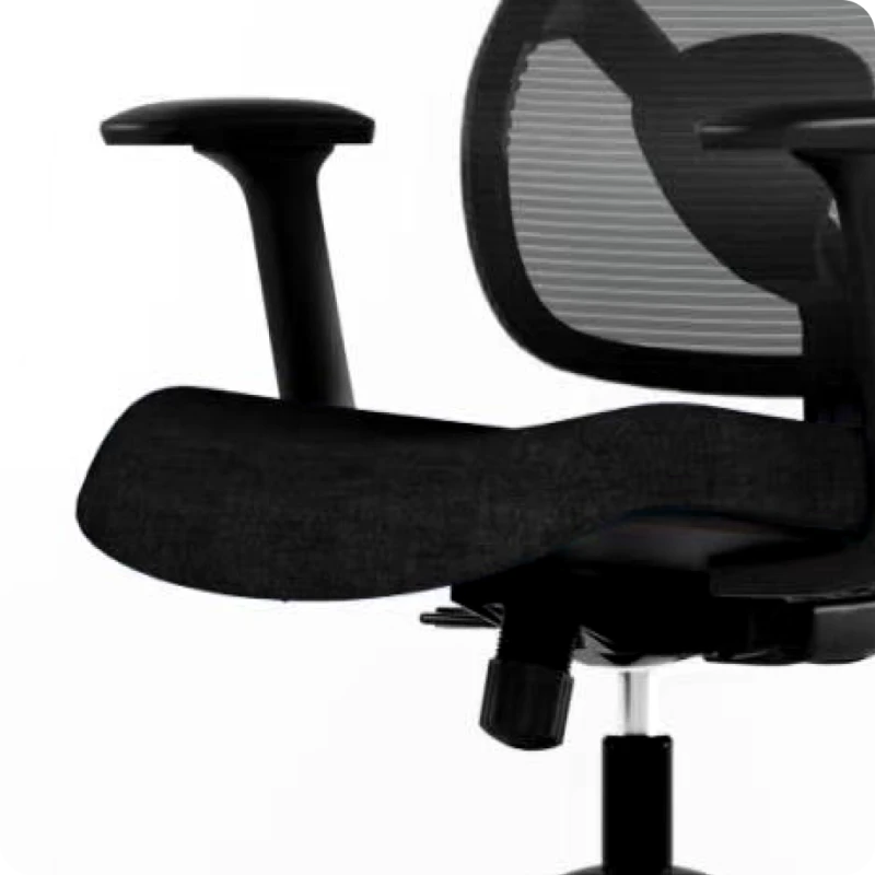 Navodesk FLY Ergonomic Office Chair, Breathing Mesh Back, Tilt Lock, Adjustable Height, Contoured Seat – Black