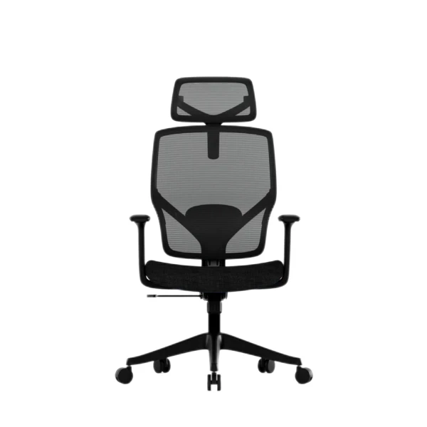 Navodesk FLY Ergonomic Office Chair, Breathing Mesh Back, Tilt Lock, Adjustable Height, Contoured Seat – Black