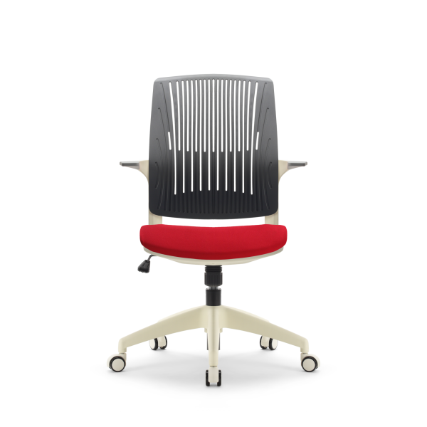 Navodesk Chair Basic Ergonomic Office Chair, Flexible Backrest, 20 degree tilt lock,  - Red