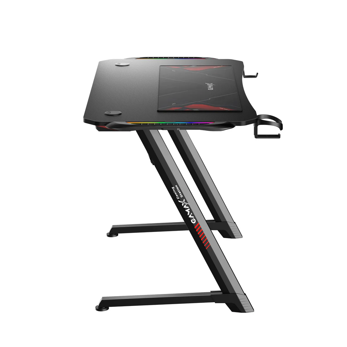 Gamax Z5-1160 Carbon Fiber Gaming Table 100 x 60 x 75cm With RGB Light & MousePad