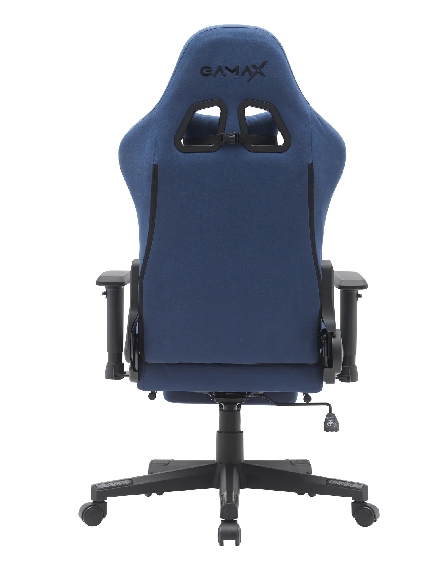 Gamax Gaming Chair model BS-7970 with foot rest - Dark Blue