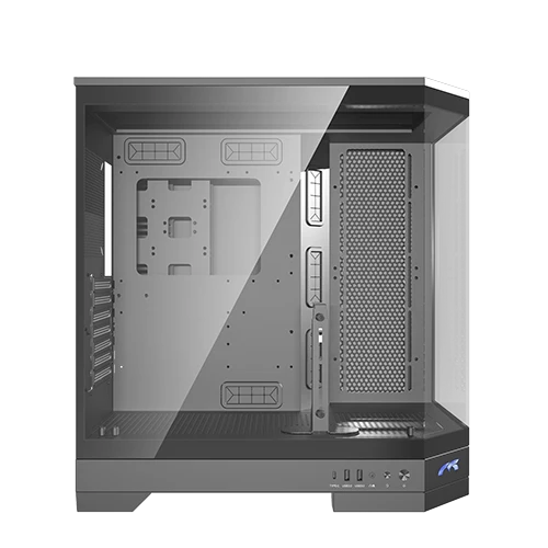 Tortox Prism ATX Full Tower Case, 7x Pre-Installed 120mm ARGB PWM Fans, Up to 360mm Radiator Support & 10x Fan Support | TX240701