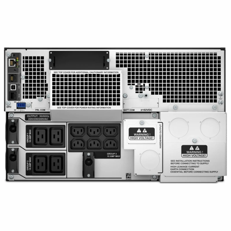 APC Smart-UPS SRT10KRMXLI, 10 kVA/10 kW, Online UPS, 230 V/400 V, Rackmount 6U, Network Card, Extended Runtime, Black