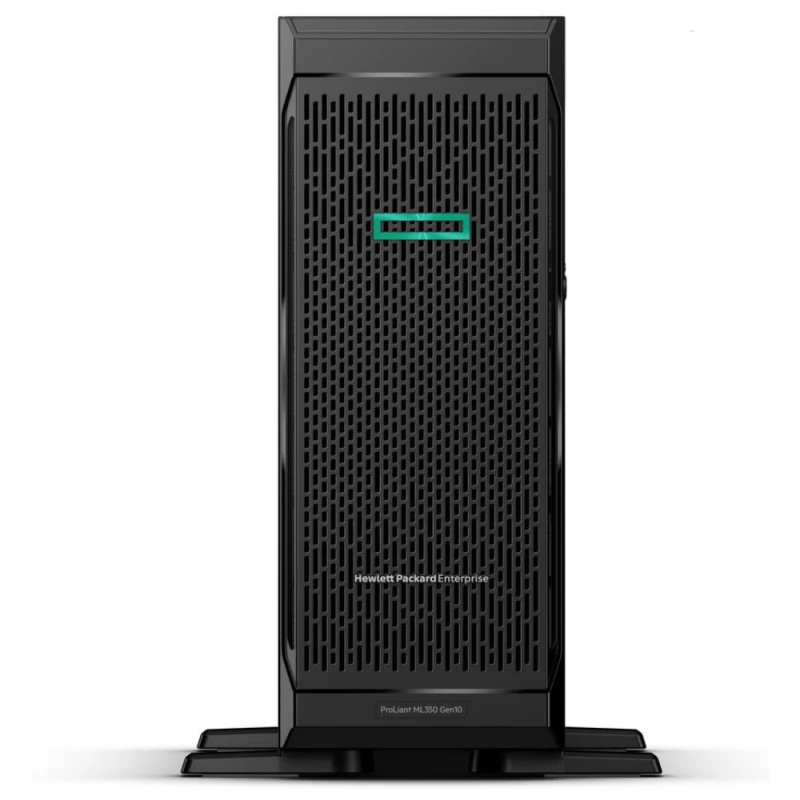 HPE ProLiant ML350 Gen10 tower server with one Intel® Xeon® Silver 4210R processor, 16 GB memory, eight small form factor drive bays, and one 800W power supply(P21788-421)| SS-HPH1100082