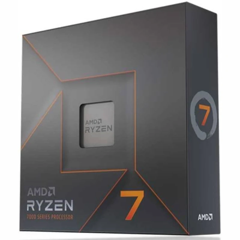 AMD Ryzen 7 7700X — AM5 8‑Core CPU, 16‑Threads, 4.5 GHz Base, 5.4 GHz Boost, 40 MB Cache, 105 W TDP, PCIe 5.0, Unlocked