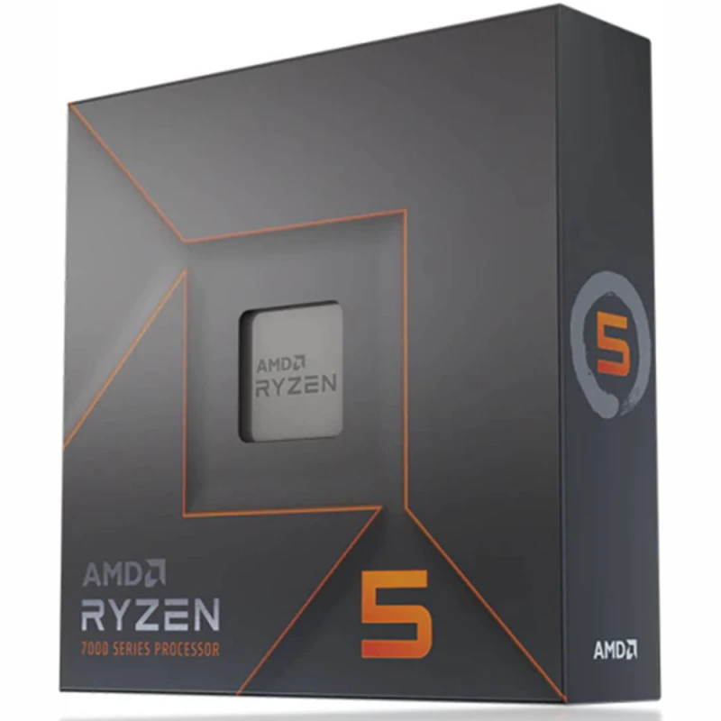 AMD Ryzen 5 7600X Processor, 6 Cores, 4.7GHz Up to 5.3GHz, 105W TDP, AM5 Socket, 12 Threads, 128GB Memory, 38MB Cache, PCIe 28/24