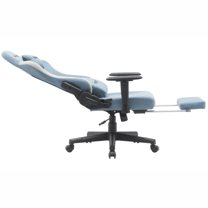 Gamax Gaming Chair model BS-7970 with foot rest - Light Blue