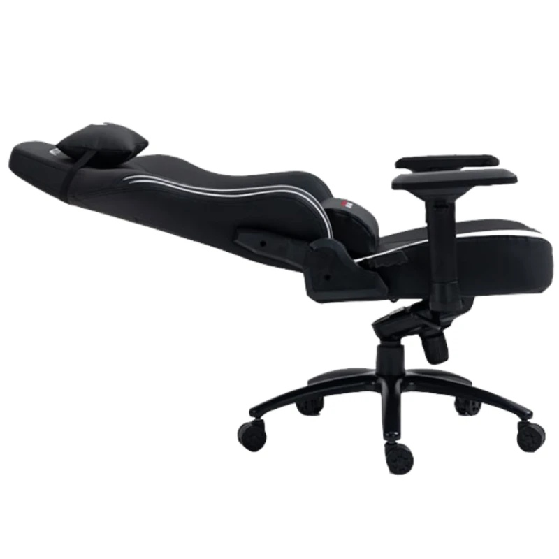 Tortox GC400-W Multi-Functional Tilt Gaming Chair , Up to 330lbs Weight, Armrests 4D, PVC Leather, Black / White | GC400-W