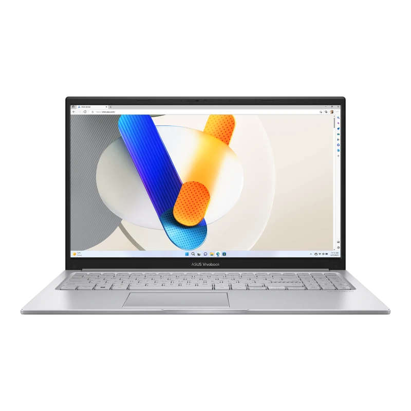 ASUS Vivobook 15 – Core 7 150U, 16GB RAM, 512GB SSD, 15.6” FHD, Win11, Eng-Arab Keyboard – Silver (X1504VA-NJ687W)