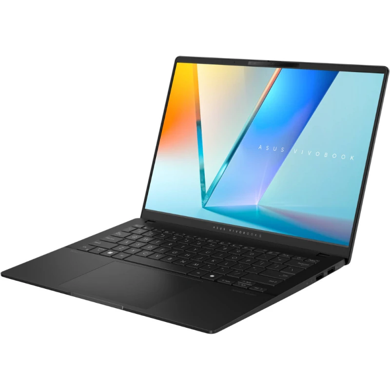 ASUS Vivobook S 14 OLED S5406 Laptop, 14" WUXGA OLED 60Hz Display, Intel Core Ultra 7 258V, 32GB RAM, 1TB SSD, Intel Arc Graphics, English - Arabic Keyboard  Windows 11, Neutral Black | S5406SA-QD076W