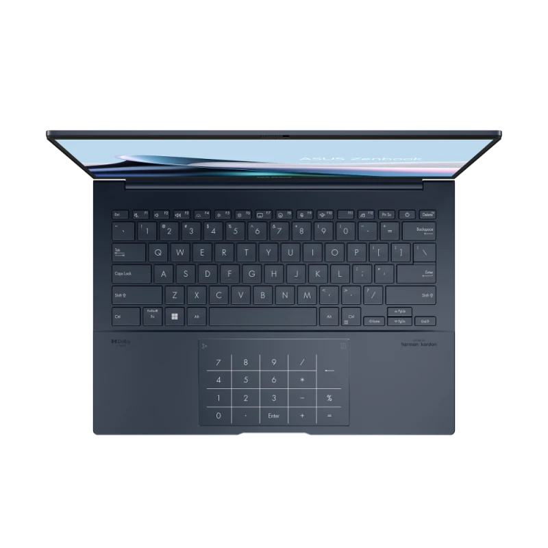 ASUS Zenbook 14 OLED Laptop, 14" 3K OLED Touch Display, Intel Core Ultra 7 255H, 16GB RAM, 1TB SSD, Windows 11 Home, ENG-AR Keyboard, Ponder Blue with Sleeve | UX3405CA-PZ052W