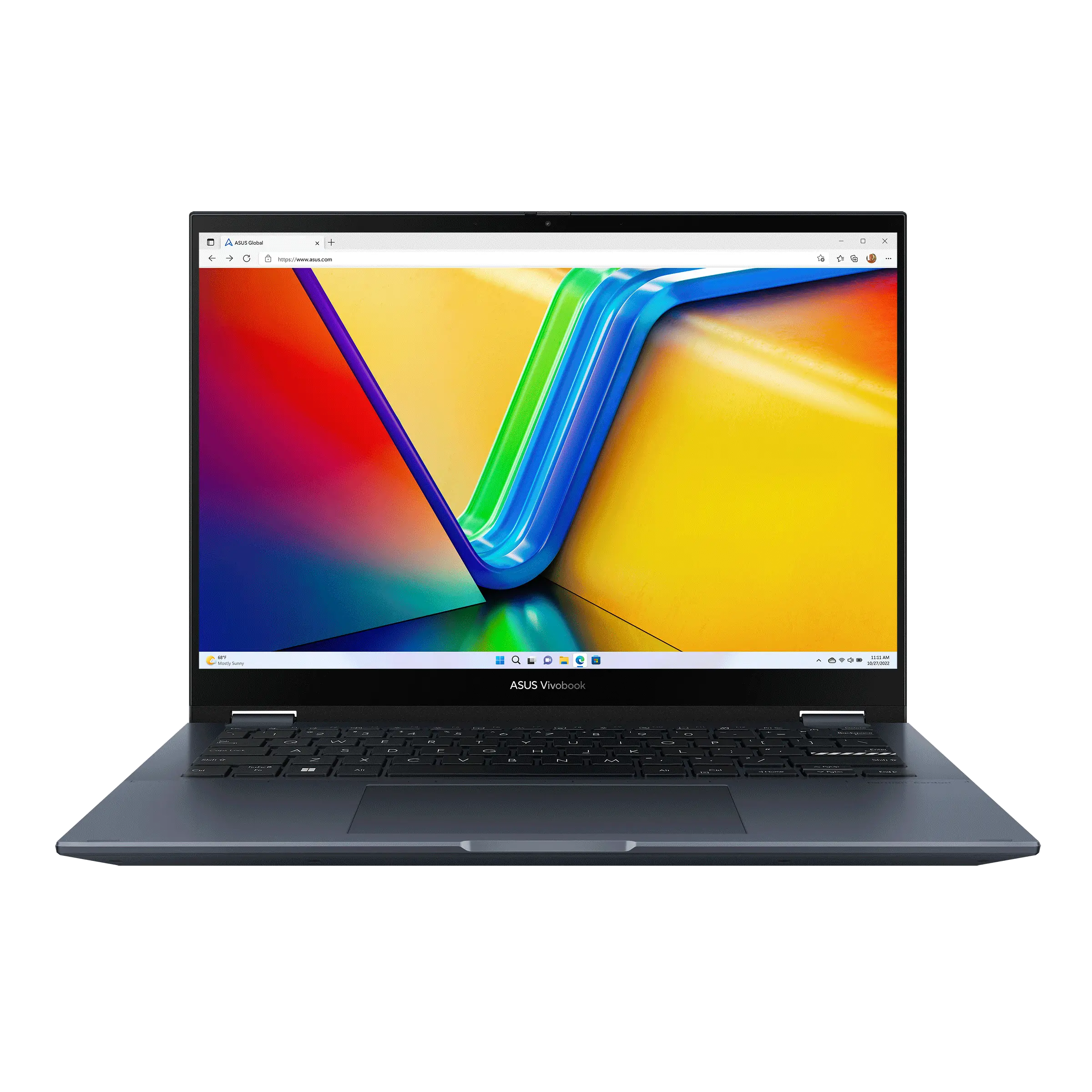 ASUS Vivobook S 14 Flip Laptop, 14" WUXGA Touch & Flip Display, AMD Ryzen 7 7730U, 16GB RAM, 1TB SSD, Windows 11 Home, ENG-AR Keyboard, Blue | TN3402YA-LZ159W