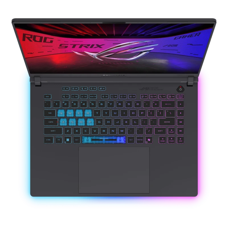 ASUS ROG Strix G16 Gaming Laptop, Intel Core Ultra 7 255HX, NVIDIA RTX 5060 8GB, 16GB RAM, 1TB SSD, 16" WQXGA 240Hz, Windows 11, Gray, English-Arabic Keyboard | G615LM-G1SU7161W