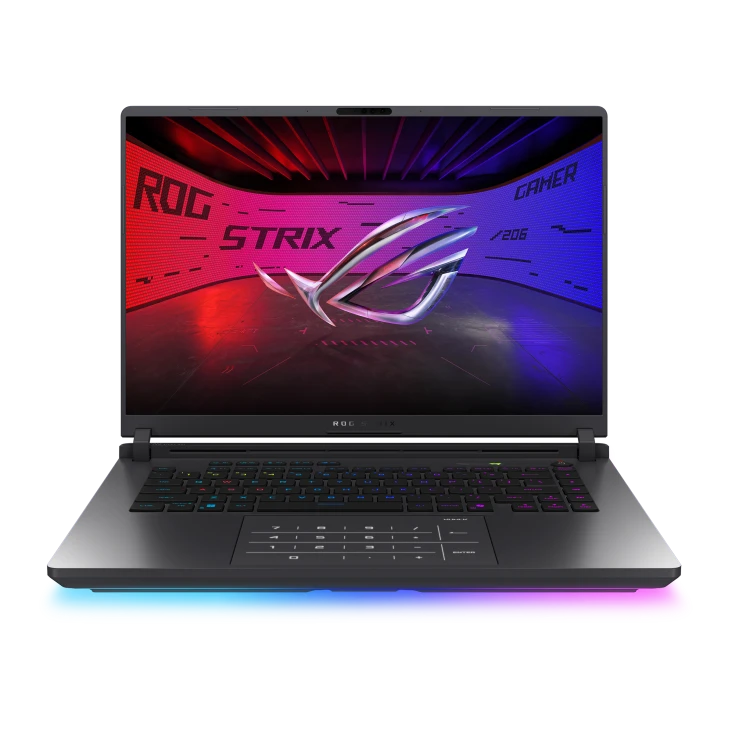 ASUS ROG Strix G16 G615LR Gaming Laptop, 16" WUXGA 165HZ IPS Display, Intel Core Ultra 7 255HX, 16GB RAM, 1TB SSD, GeForce RTX 5070 Ti 12GB GPU, English-Arabic KB, Win11, Volt Green | G615LR-RV052W