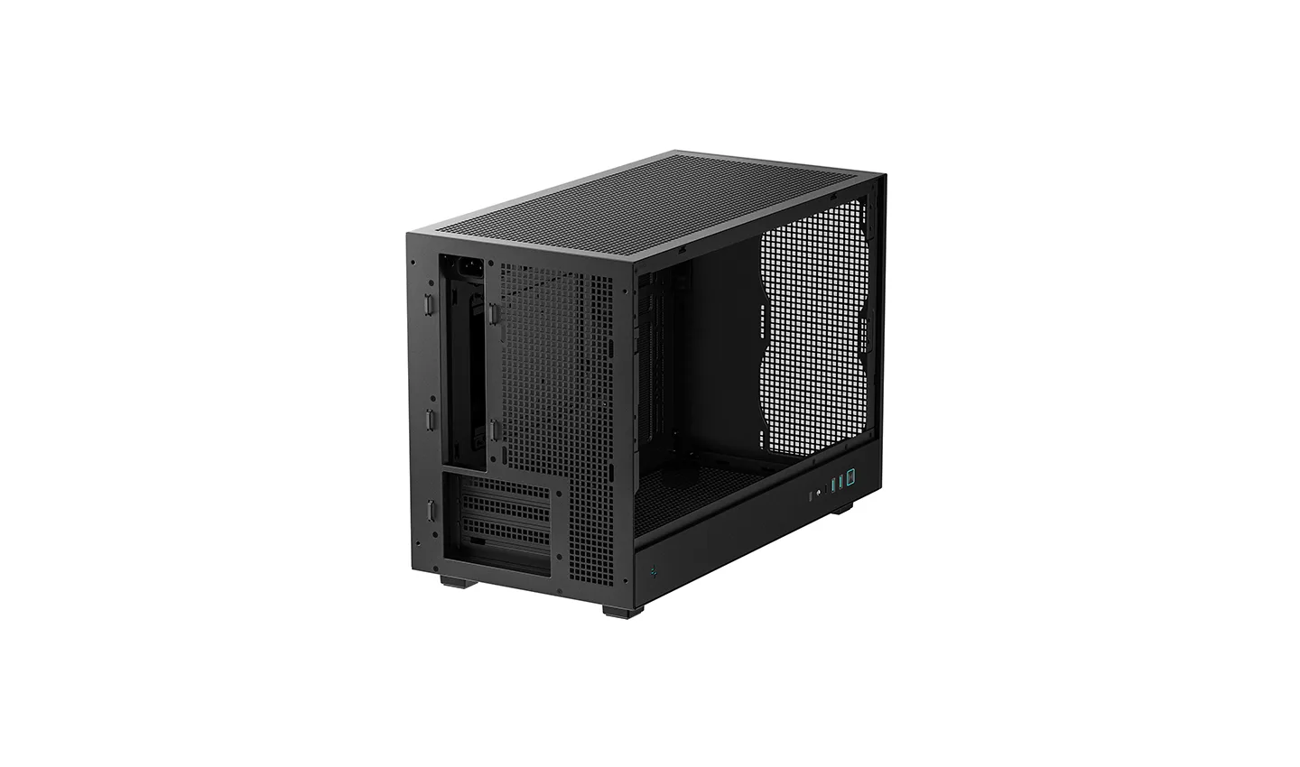 DeepCool CH260 Micro-ATX Computer Case, Wraparound Mesh Panels, Tempered Glass Side Pane, Up to 360mm Radiator | R-CH260-BKNGM0-G-1