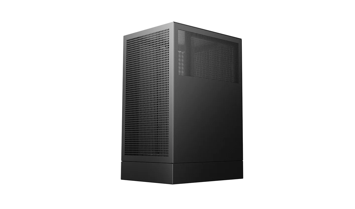 DeepCool CH170 Digital Mini-ITX Case, Mesh panels surround, Multiple Data Point Display, 240mm Radiator Support- Black | R-CH170-BKNPI0D-G-1