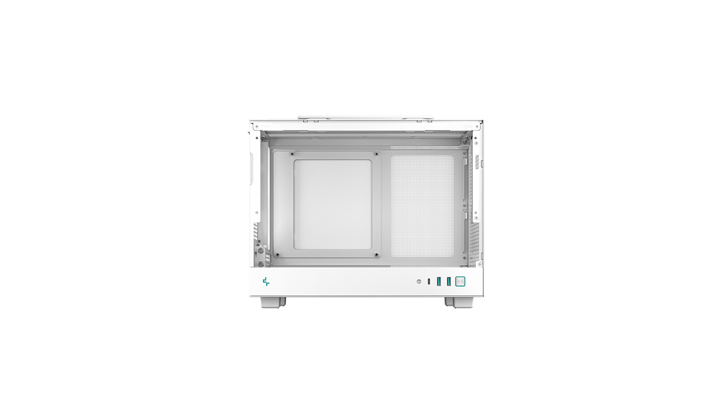 DeepCool CH160 Mini-ITX Computer Case, High airflow panels, Full sized air cooling, Customized designs case panels - White | R-CH160-WHNGI0-G-1